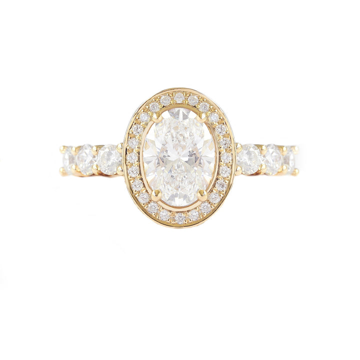 IGI Certified Oval Lab Diamond Ring