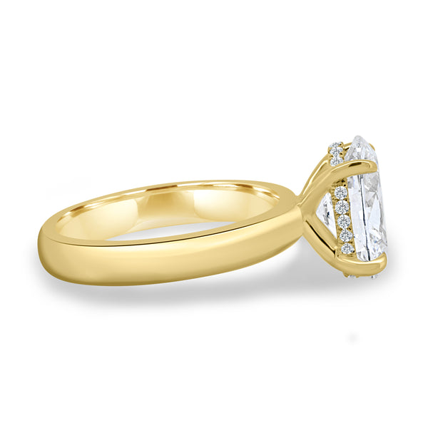Cigar Band Engagement Ring