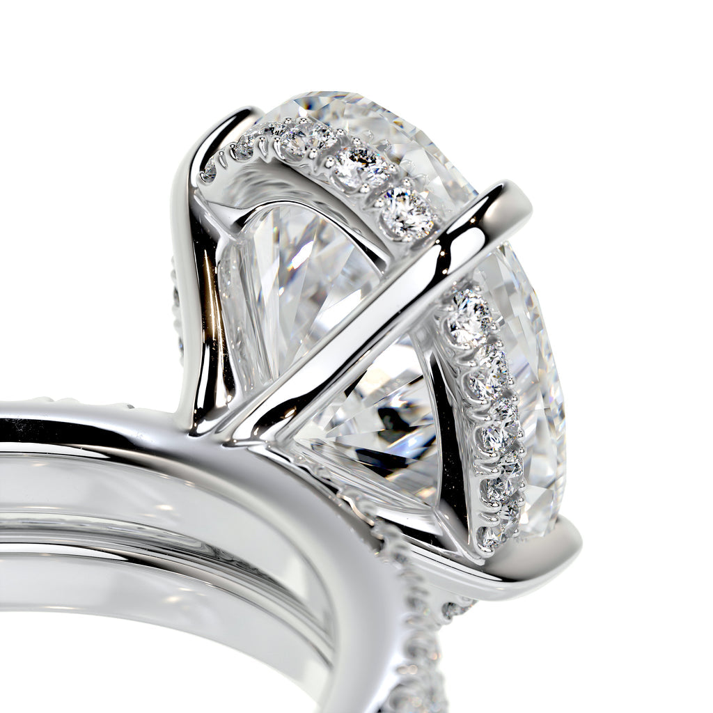 Oval Lab Diamond Ring Set