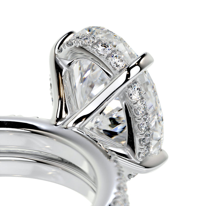 Oval Lab Diamond Ring Set