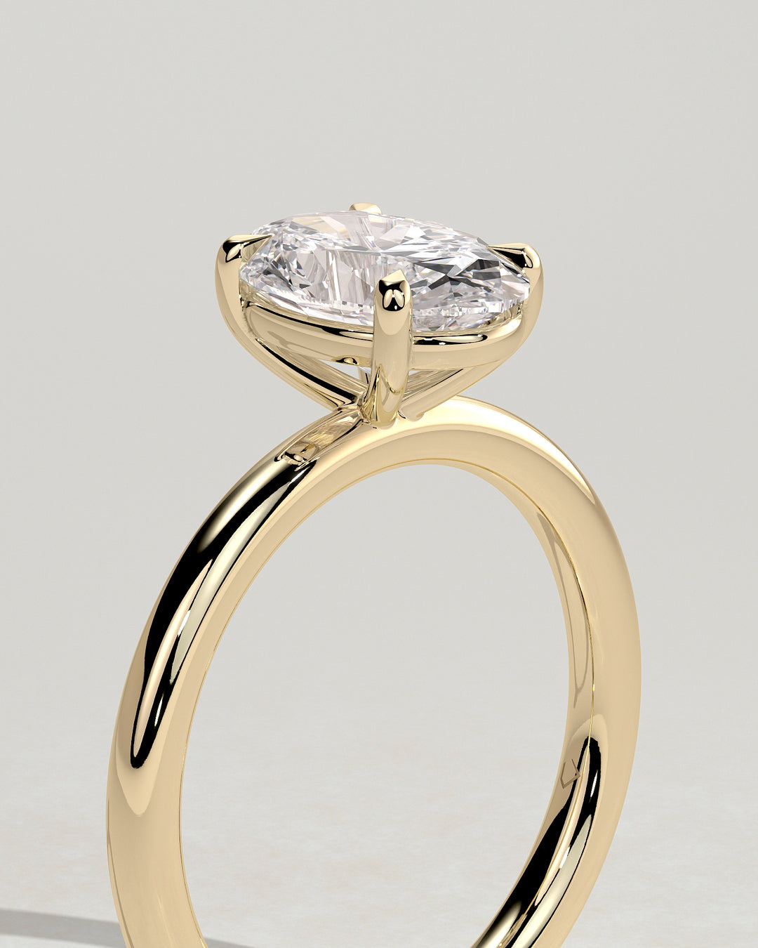 Oval IGI Certified Lab Grown Diamond Solitaire Engagement Ring