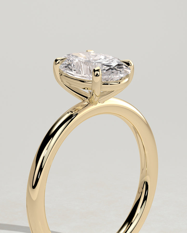 Oval IGI Certified Lab Grown Diamond Solitaire Engagement Ring
