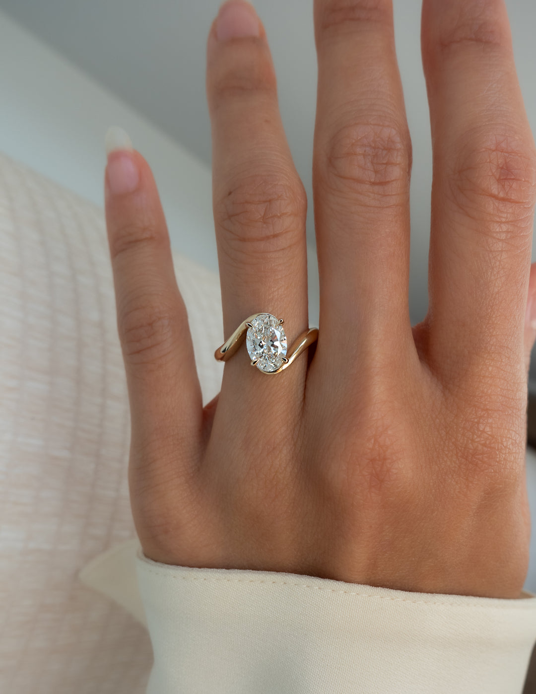 2.5 Carat Oval Lab Diamond Ring