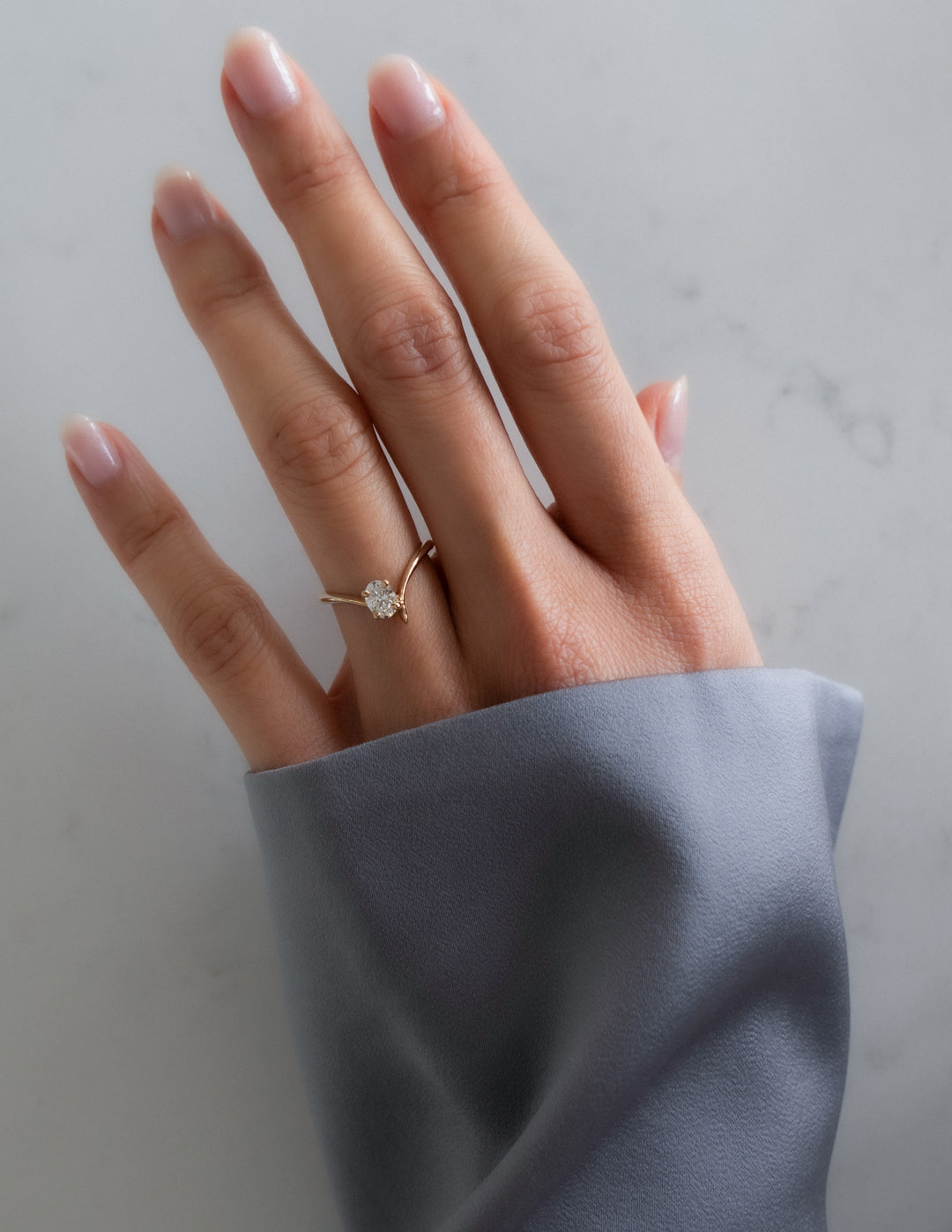 2 Carat Oval Lab Diamond Ring