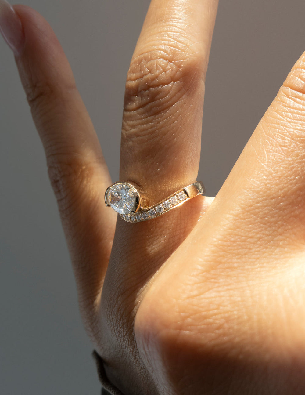 2 Carat Oval Lab Diamond Ring