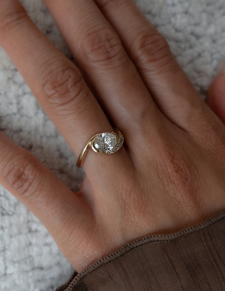 IGI Certified Oval Lab Diamond Ring