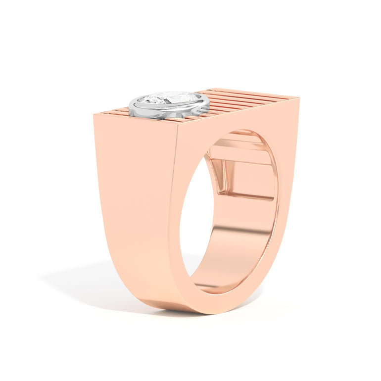 Oval Solitaire IGI Lab Diamond Ring