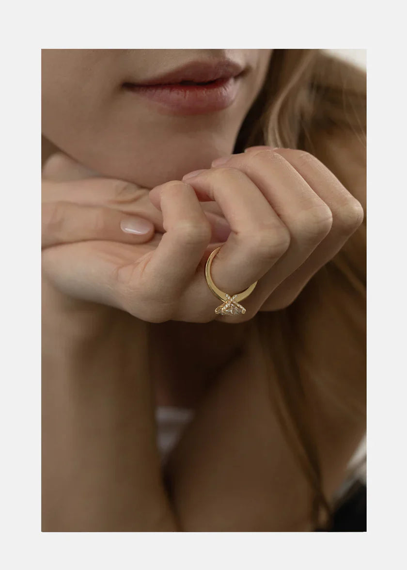 Oval Diamond Wedding Set