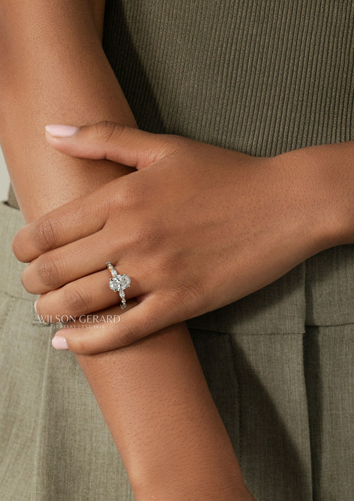 2ct oval engagement ring