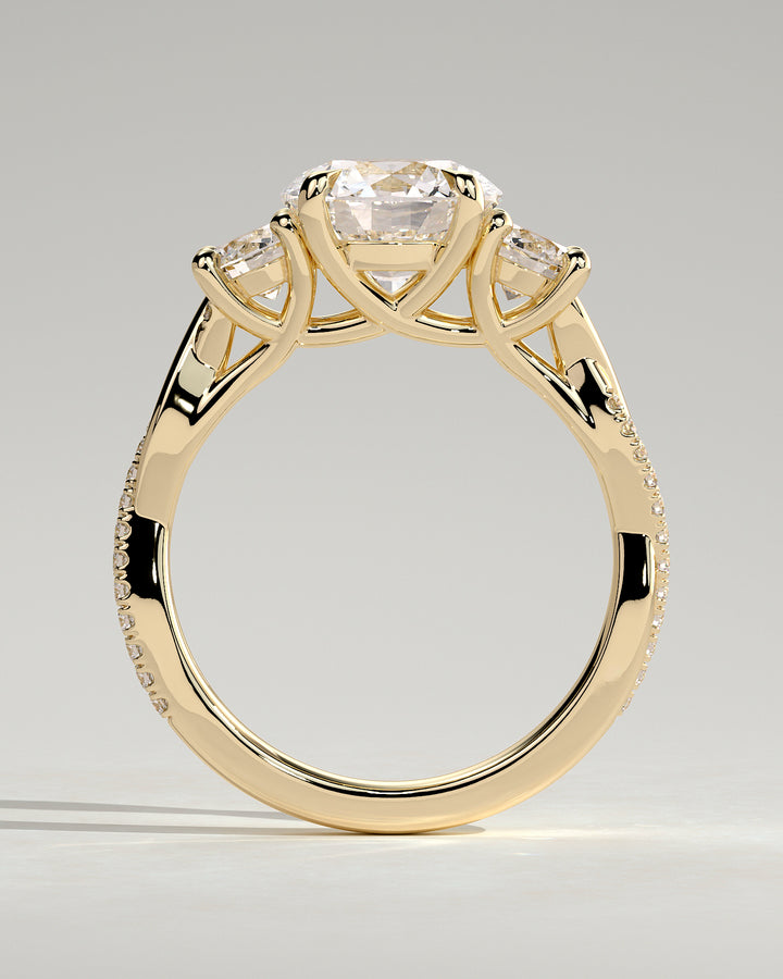 Pavé Band Engagement Ring