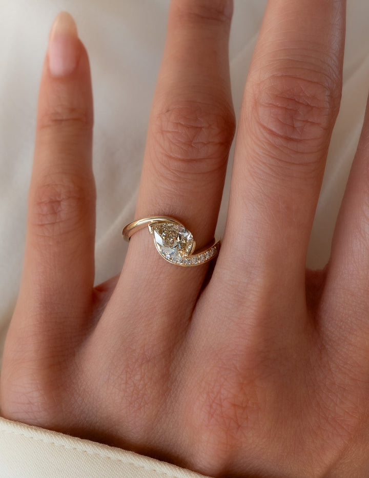 Pear Diamond Engagement Ring USA