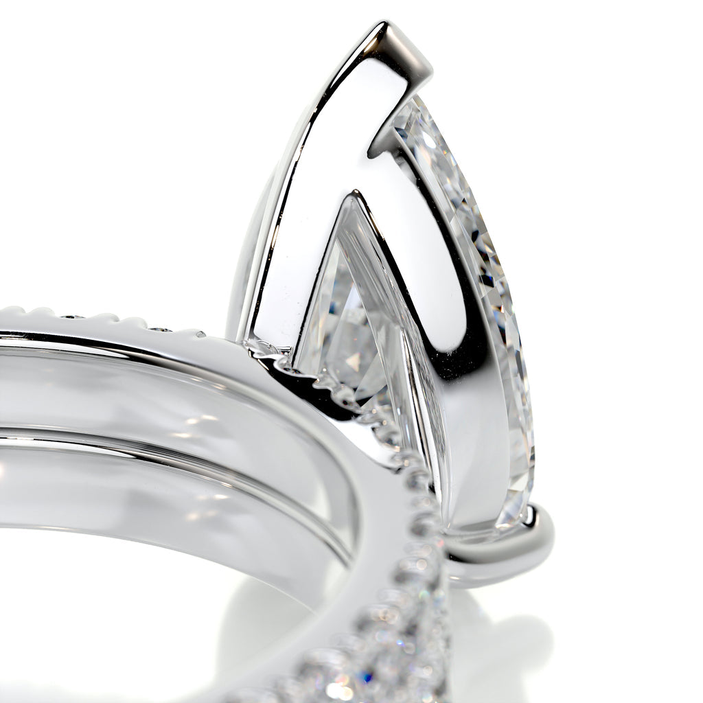 Pear Cut Lab Diamond Ring Set