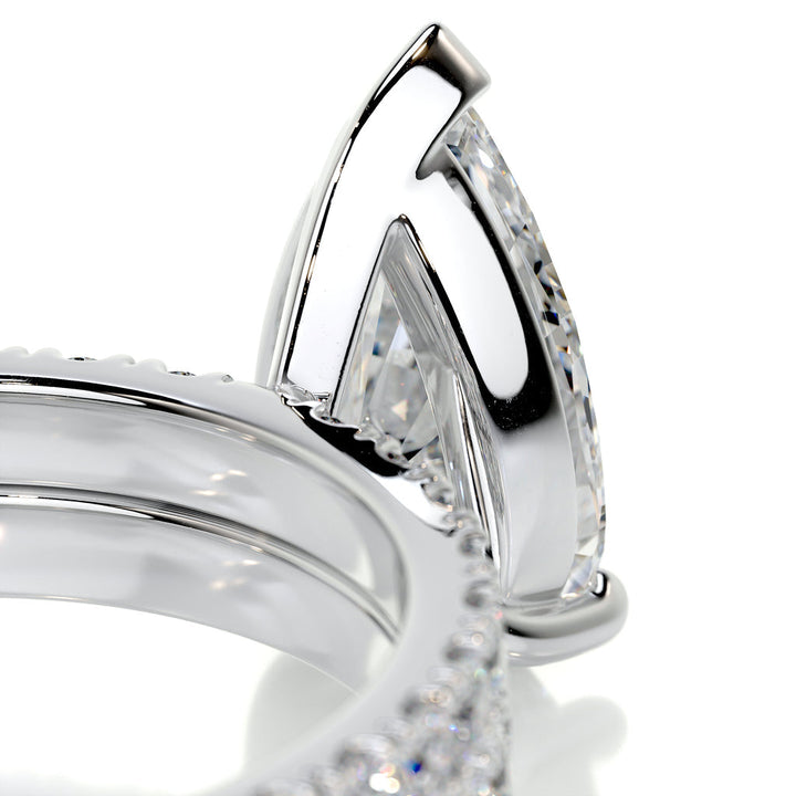 Pear Cut Lab Diamond Ring Set