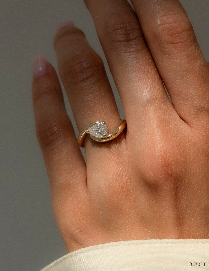 Pear Shape Diamond Engagement Ring
