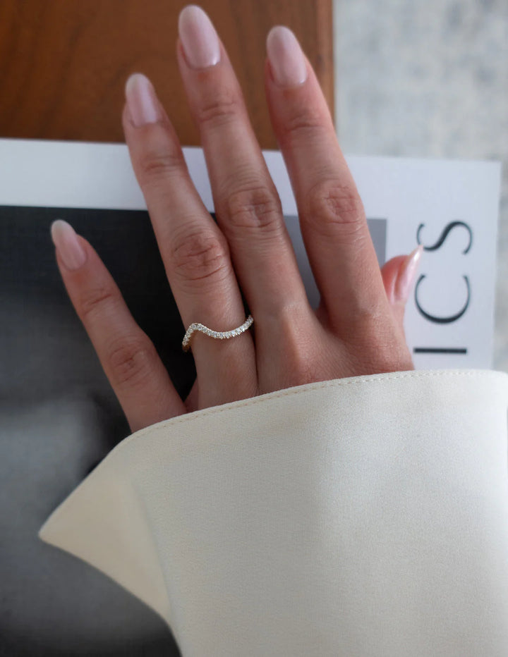 Unique Pear Engagement Ring Set