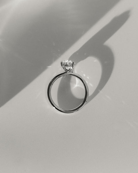 Lab Created Diamond Solitaire Ring