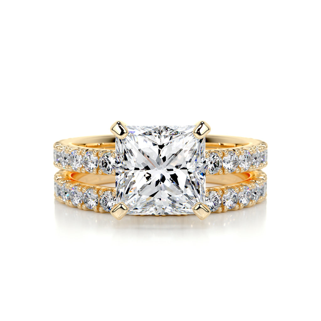 Lab Grown Princess Diamond Bridal Set