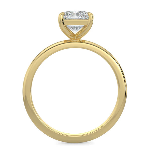 radiant cut solitaire engagement ring 2 carat lab diamond USA