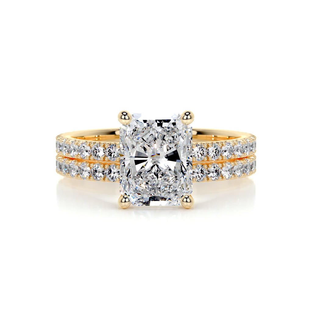 Radiant Diamond Wedding Set