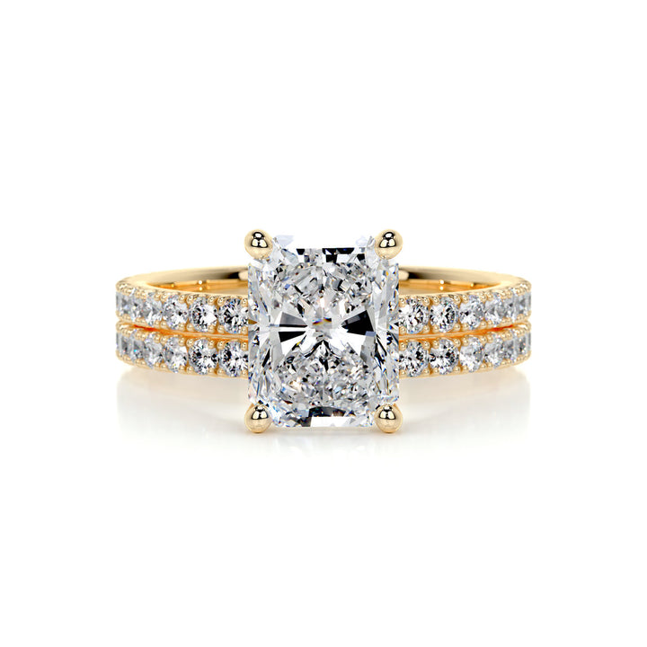 Radiant Diamond Wedding Set
