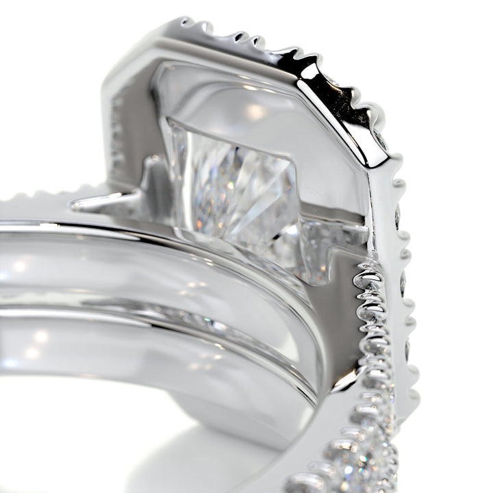 Radiant Lab Diamond Ring Set