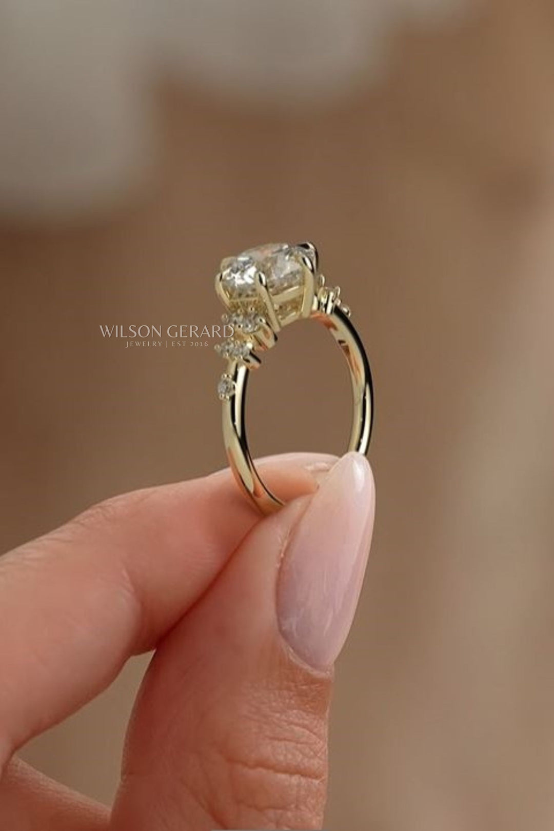 round diamond cluster ring pave style