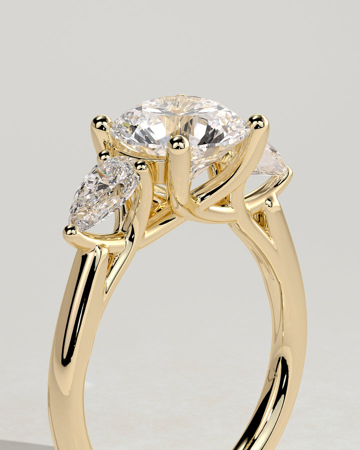Round Cut Promise Ring