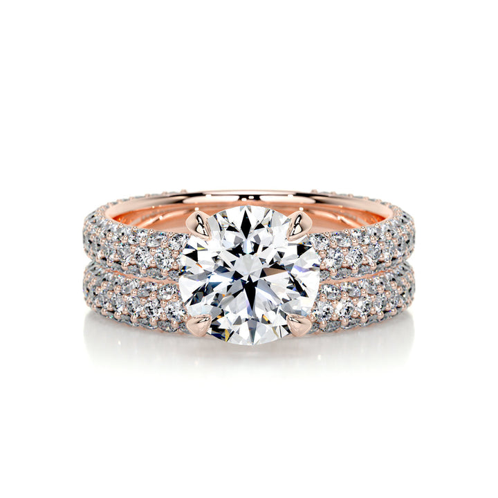 Round Diamond Wedding Set