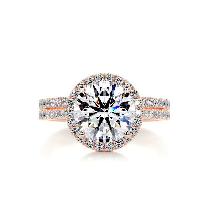Lab Grown Round Diamond Bridal Set
