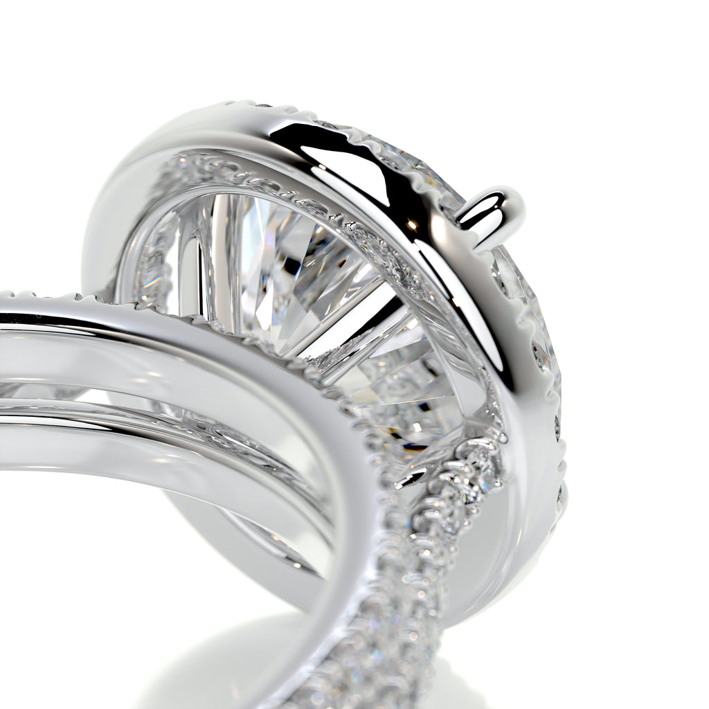 Round Lab Diamond Ring Set