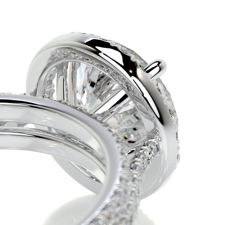 Round Lab Diamond Ring Set