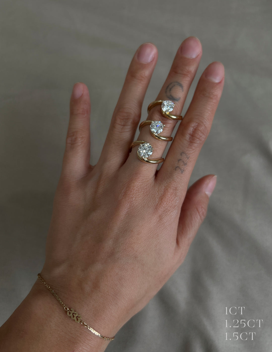 1.50 Carat Round Lab Diamond Ring