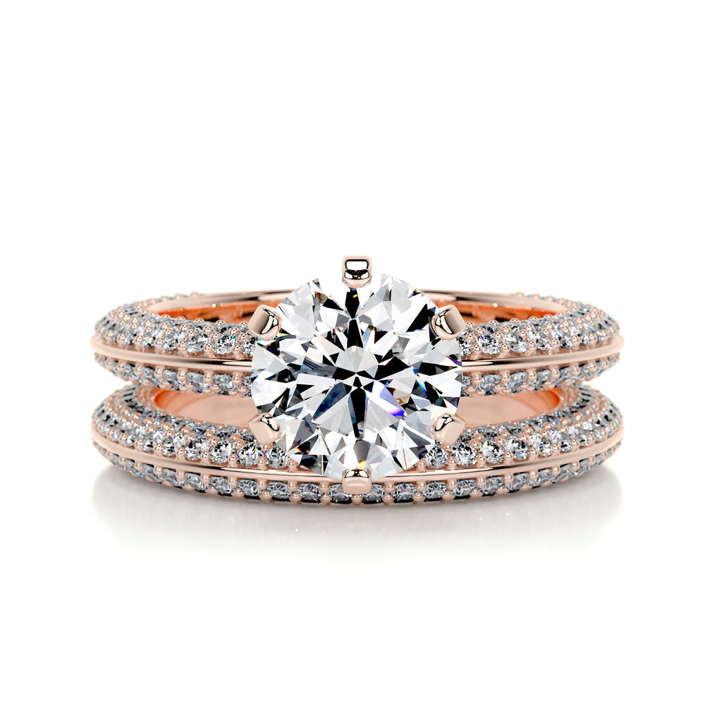 Lab Grown Round Diamond Bridal Set
