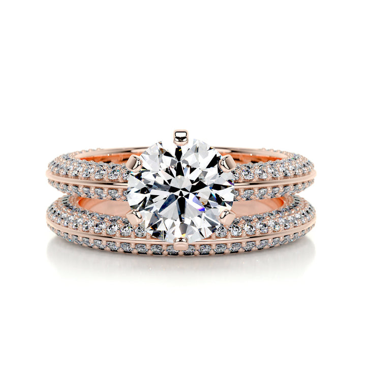 Lab Grown Round Diamond Bridal Set