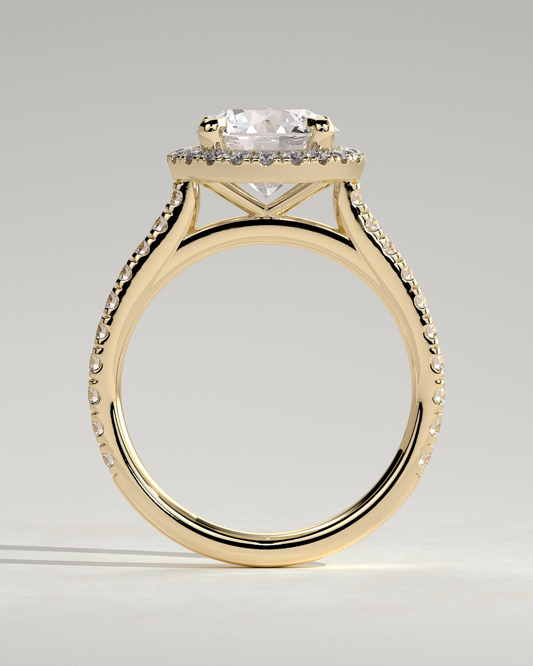 Round certified lab diamond