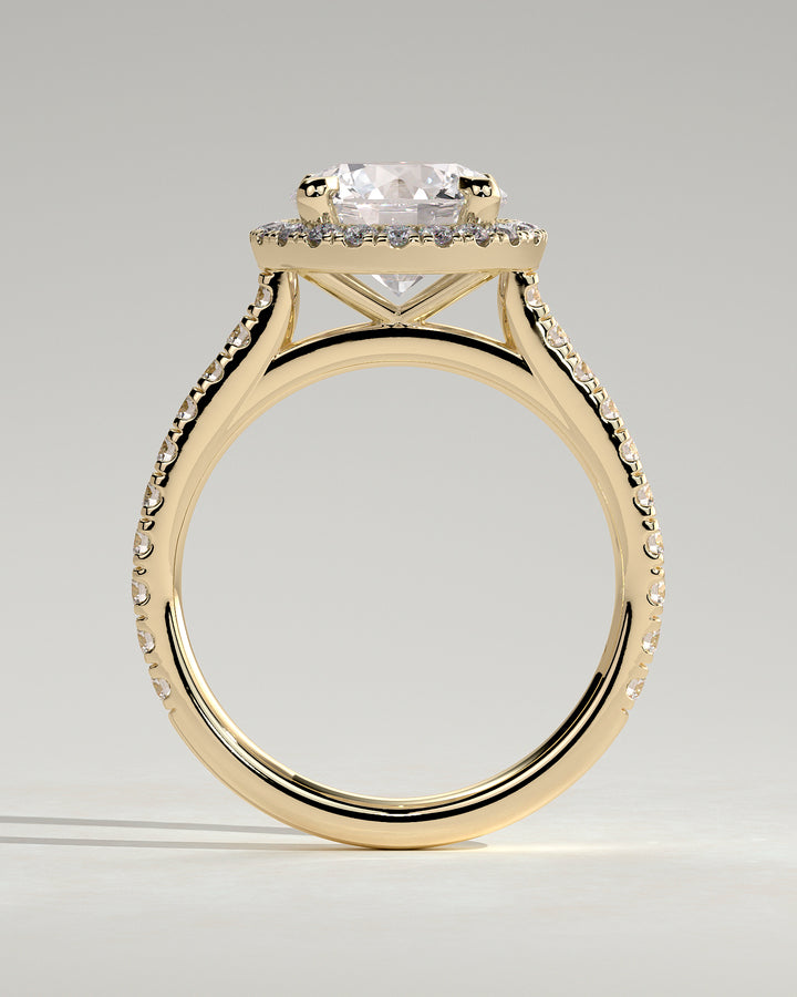 Round certified lab diamond