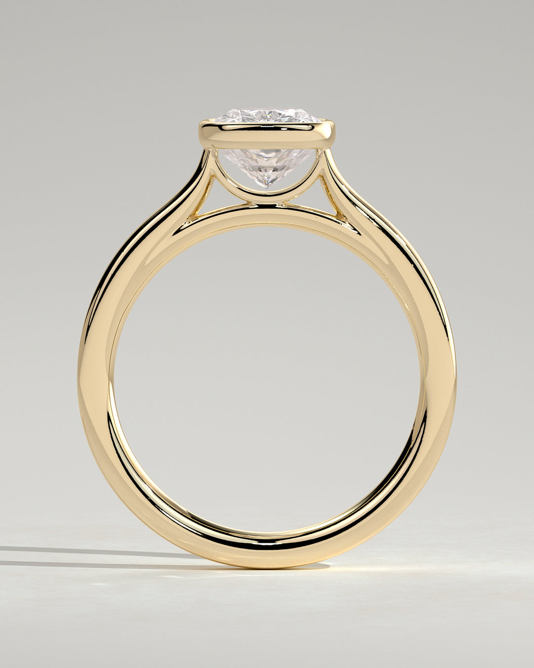 luxury cushion elongated bezel engagement ring 2.5 carat