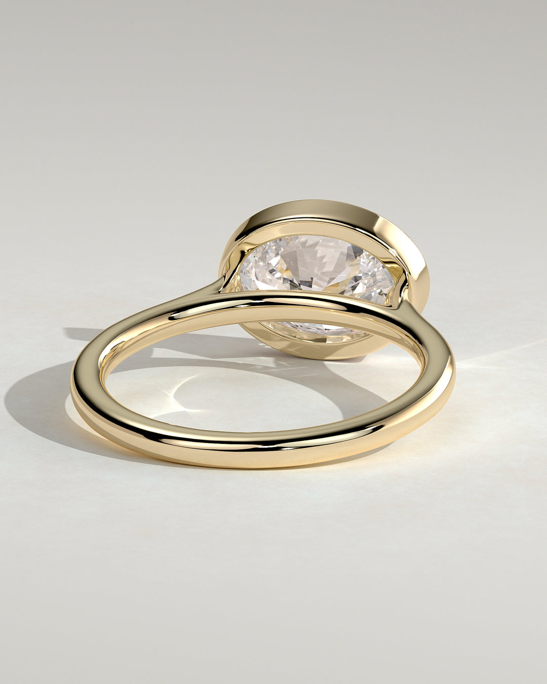 modern oval engagement ring