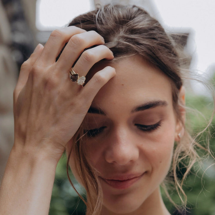 2.0CT Oval Cut Lab Grown Diamond Solitaire Half Bezel Engagement Ring