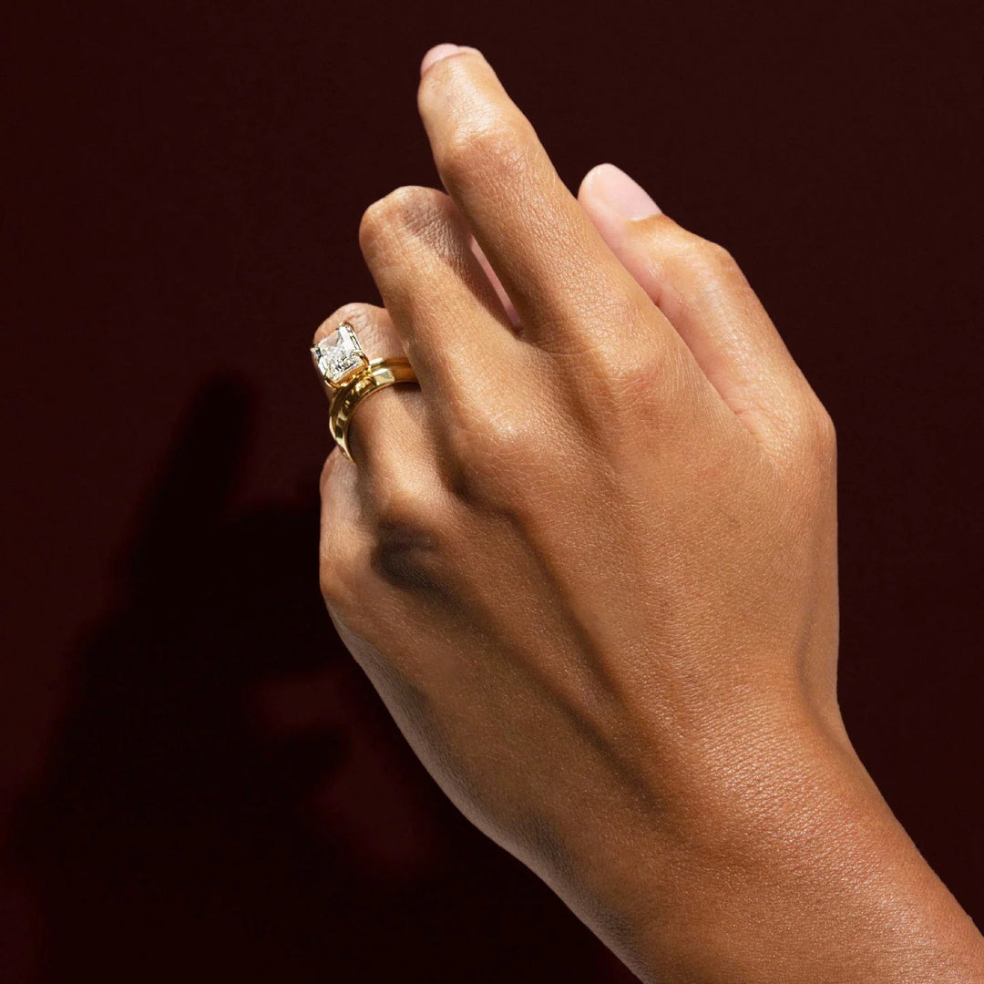 2.0CT Emerald Cut IGI Certified CVD Diamond Solitaire Engagement Ring