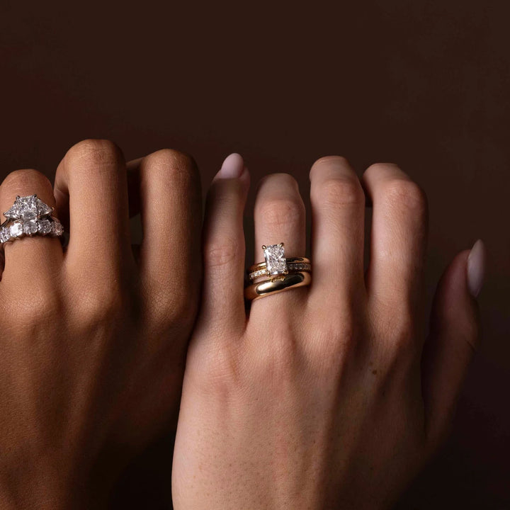 2.0CT Radiant Cut Lab Grown Diamond Solitaire Engagement Ring