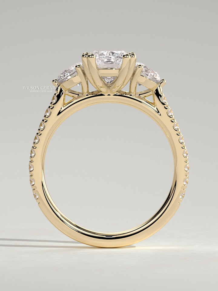 Three Stone Diamond Engagement Ring