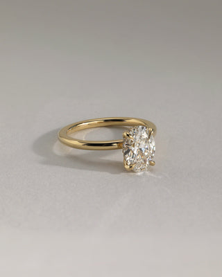 Hidden Halo Lab Diamond Engagement Ring
