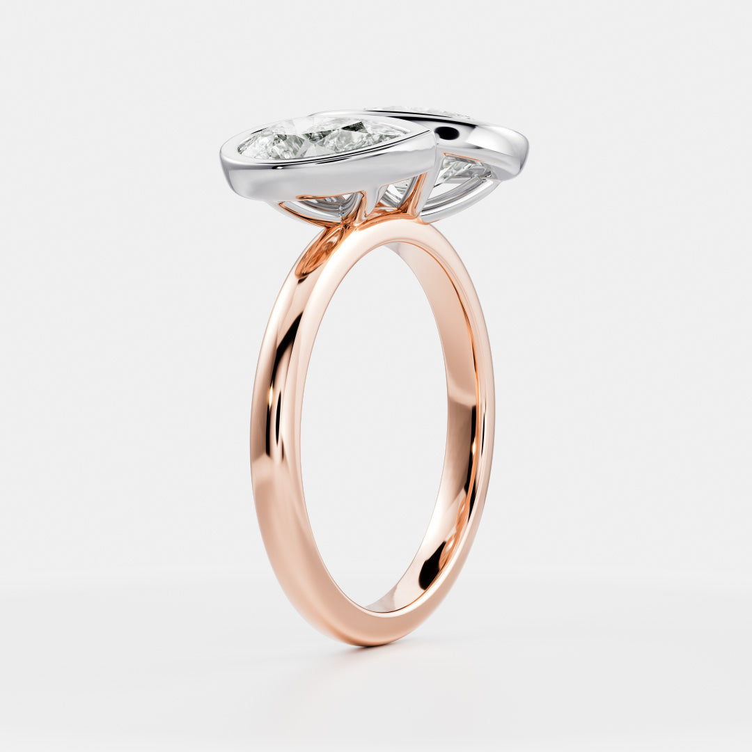 Toi Et Moi Elegant Duo Flow Ring