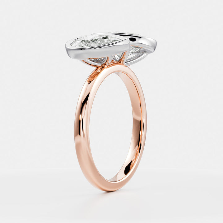 Toi Et Moi Elegant Duo Flow Ring