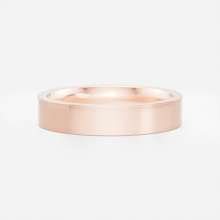 Solid Gold Simple Plain Wedding Band