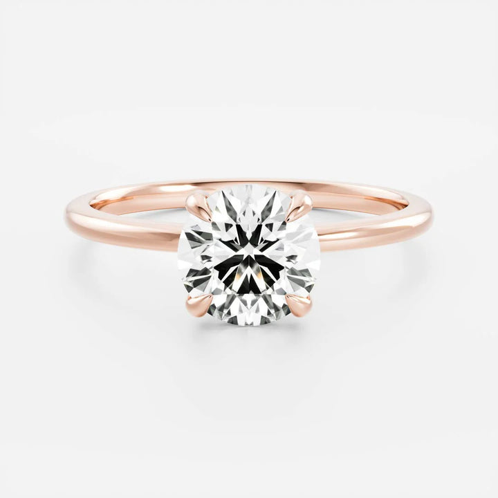 1.0CT Round Cut Lab Grown Diamond Solitaire Engagement Ring