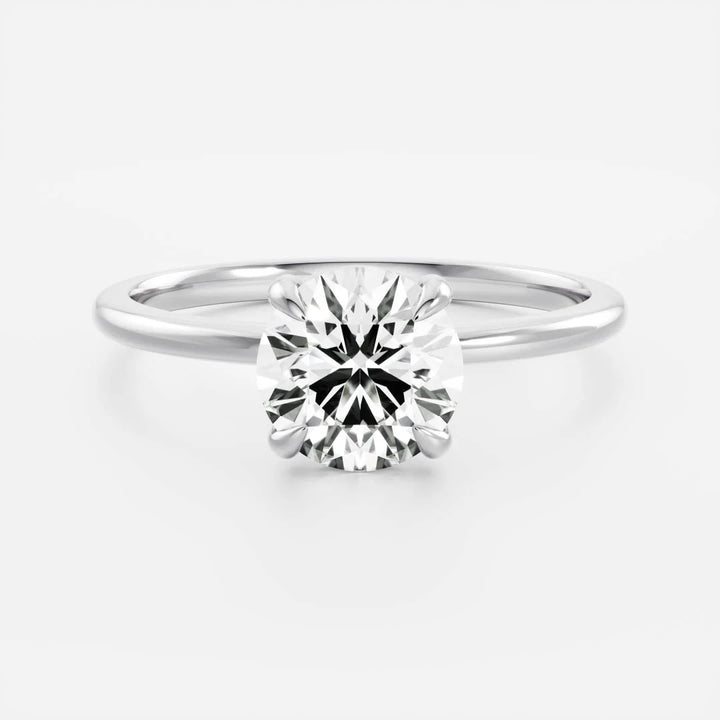 1.0CT Round Cut Lab Grown Diamond Solitaire Engagement Ring