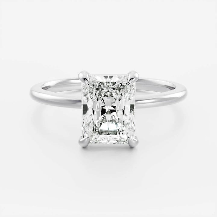 2.0CT Radiant Cut Lab Grown Diamond Solitaire Engagement Ring