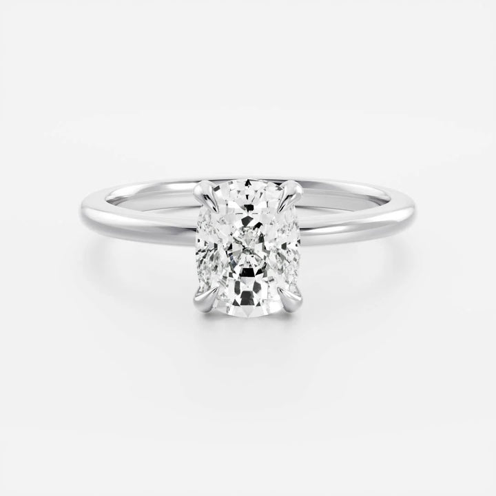 1.0CT Elongated Cushion Cut Lab Grown Diamond Solitaire Engagement Ring
